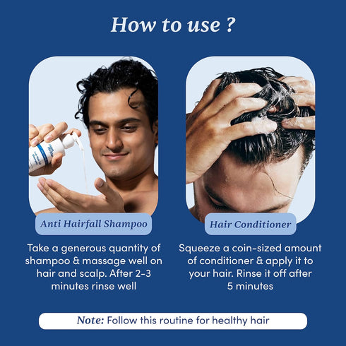 Man Matters Anti Hair Fall Shampoo 200ml & Conditioner 90ml